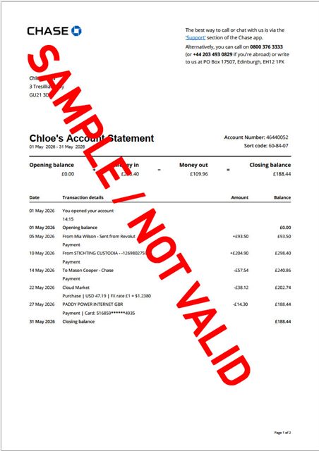 Synthetic bill statement preview
